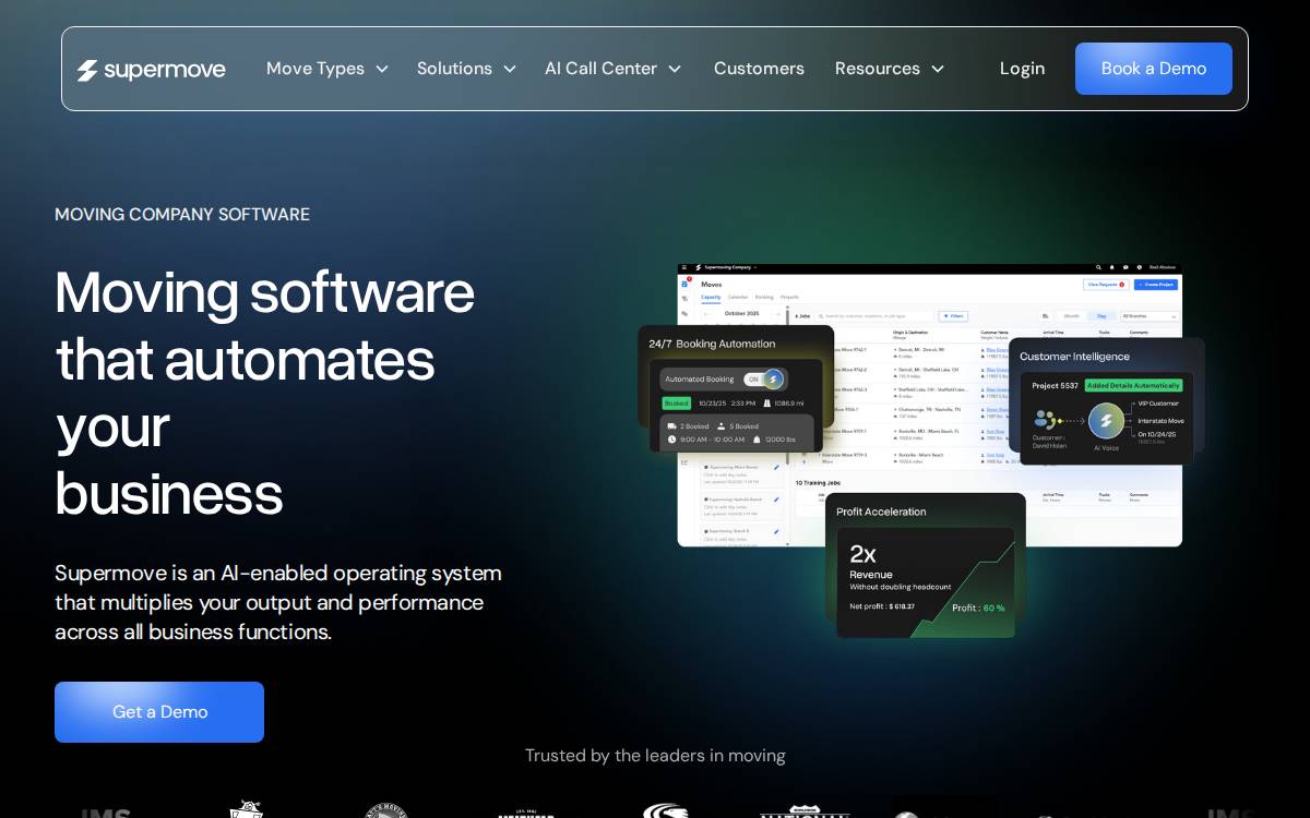 Supermove website preview