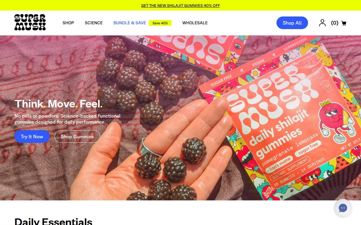 SuperMush website preview