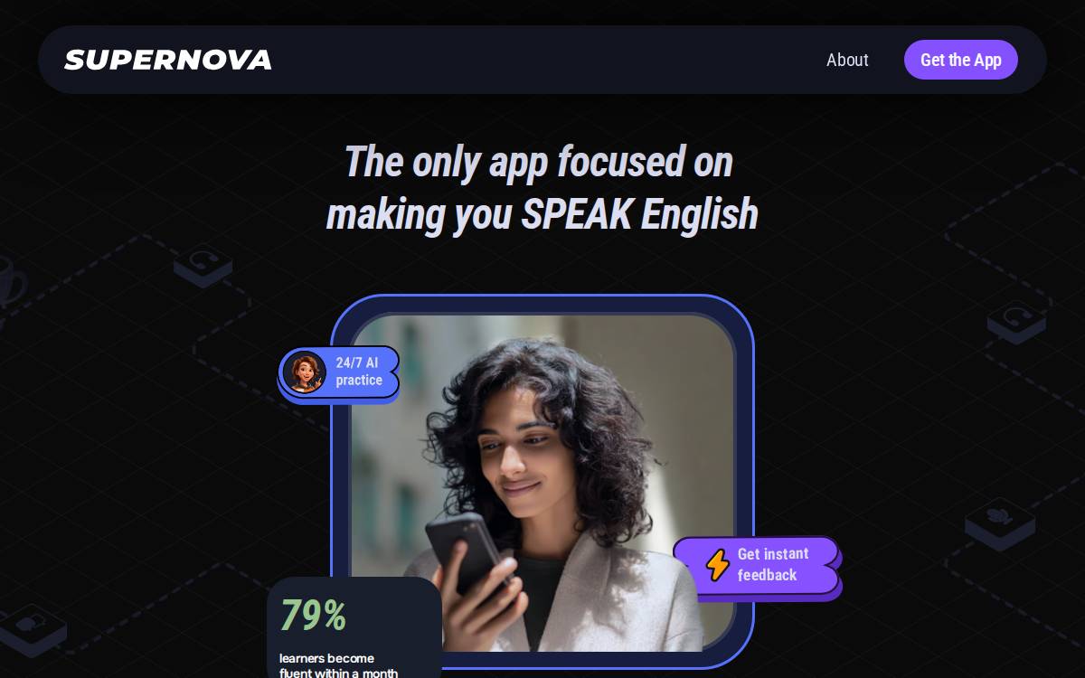 Supernova website preview