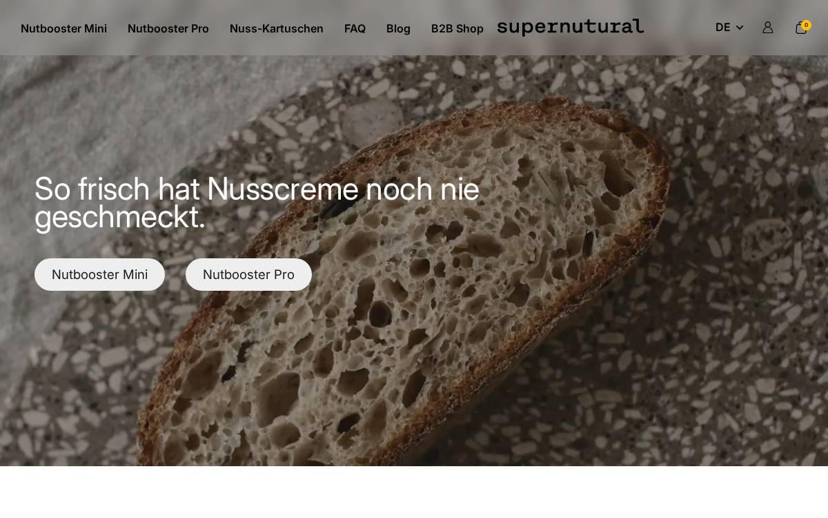 Supernutural website preview