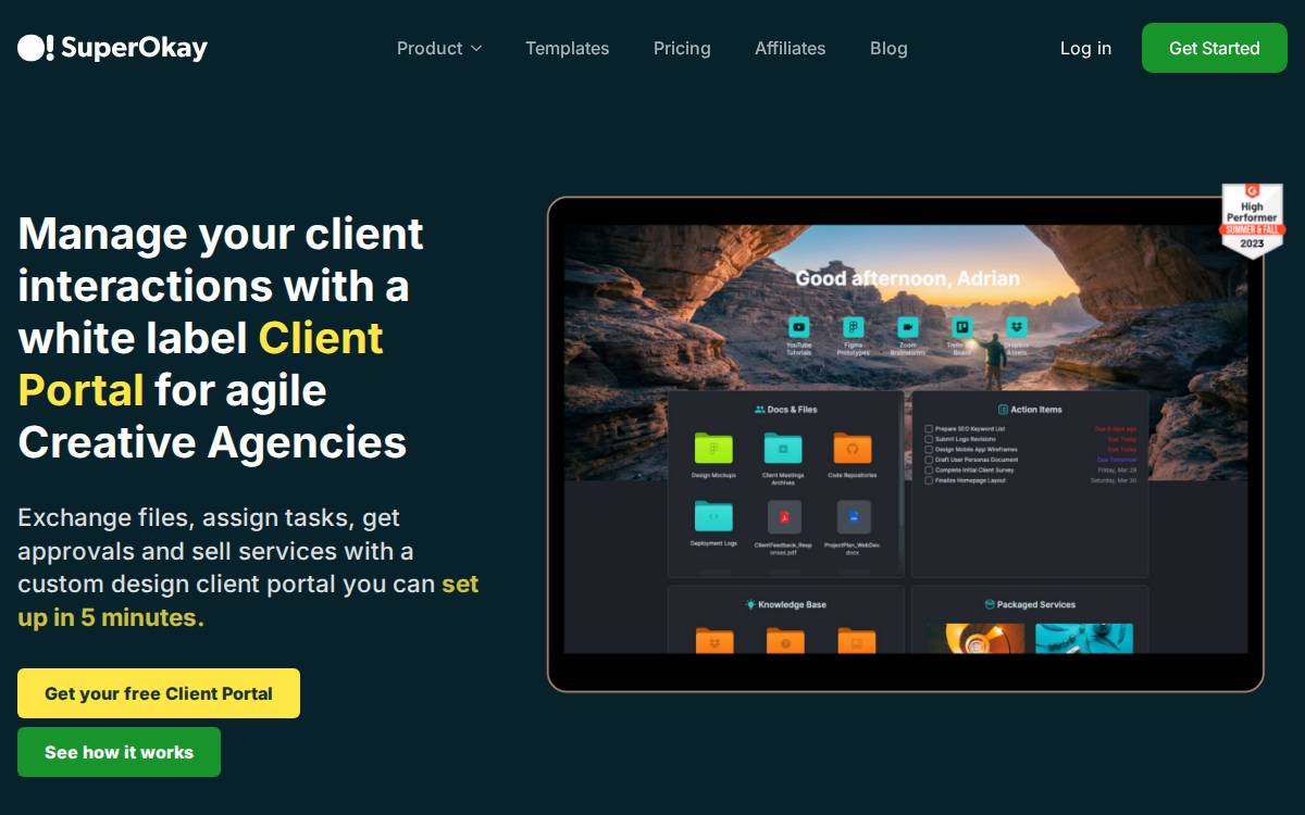 SuperOkay website preview