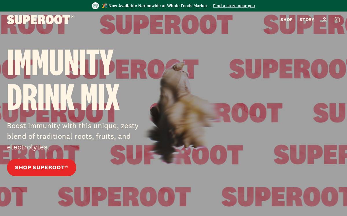 Superoot website preview