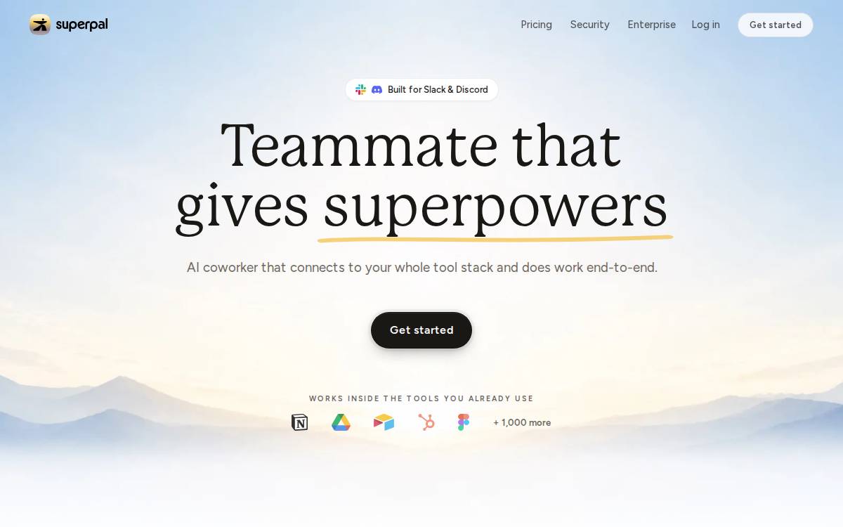 Superpal website preview