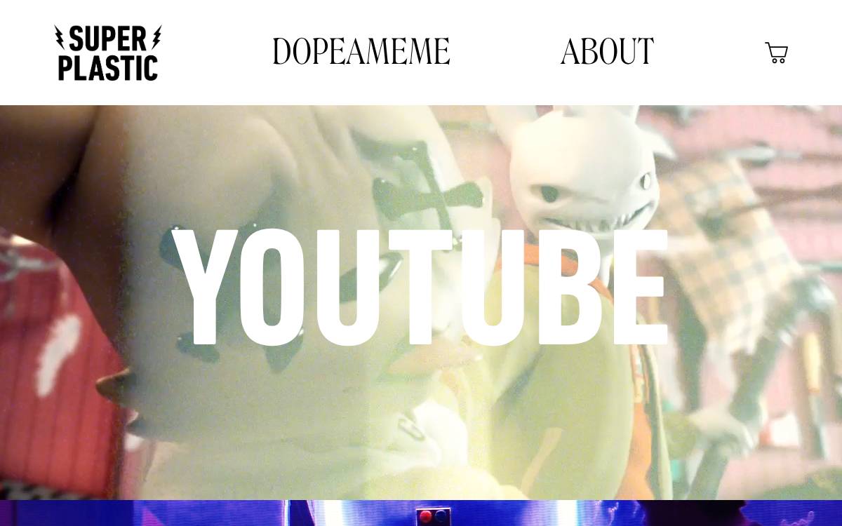 Superplastic Synthetic Superstars website preview