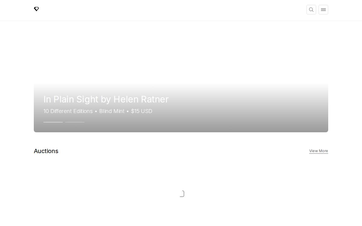 SuperRare website preview