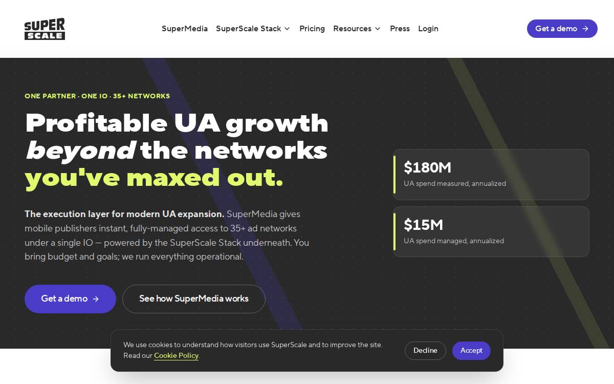 SuperScale website preview