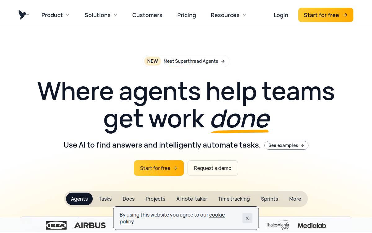 Superthread website preview