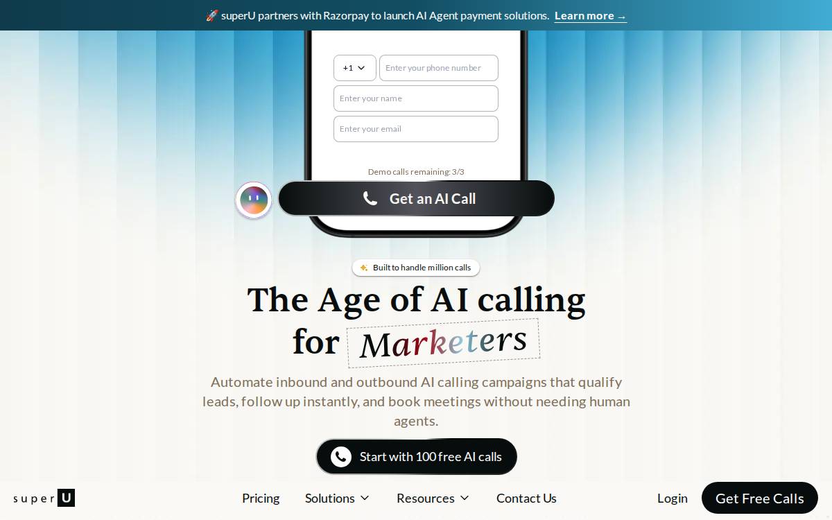 Superu website preview