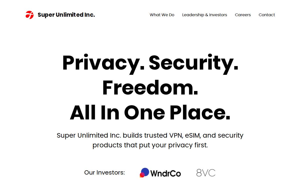 Superunlimited website preview