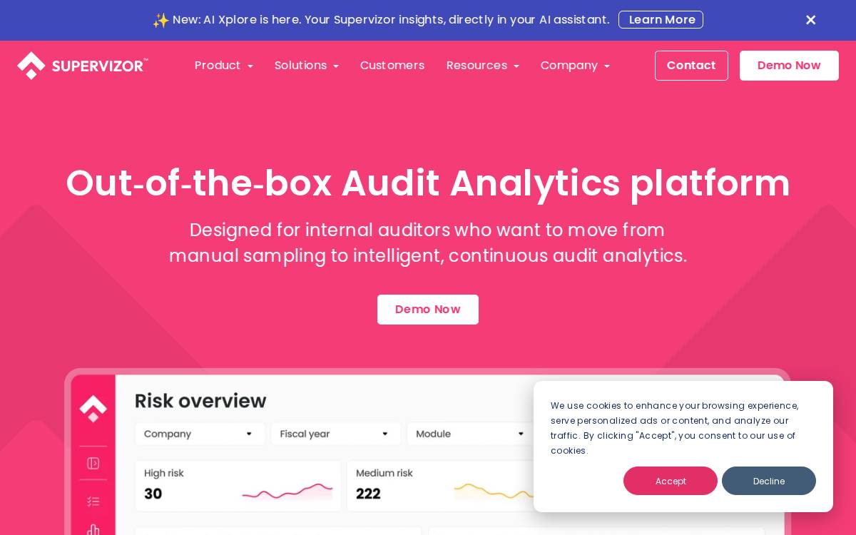 supervizor website preview