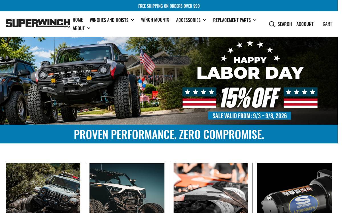 Superwinch website preview