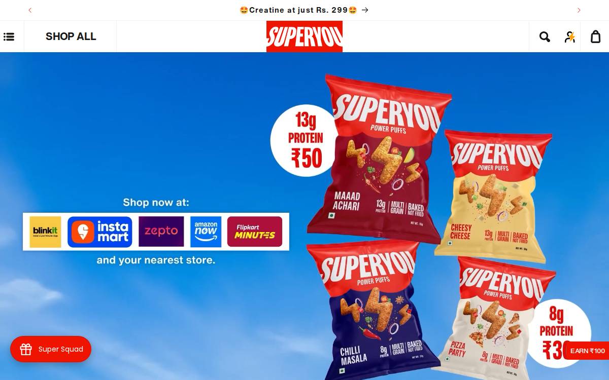 Superyou website preview