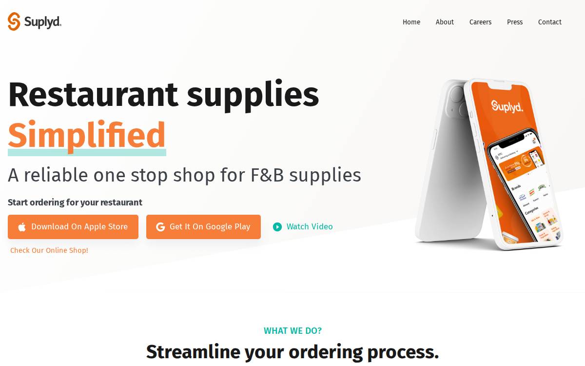 Suplyd website preview