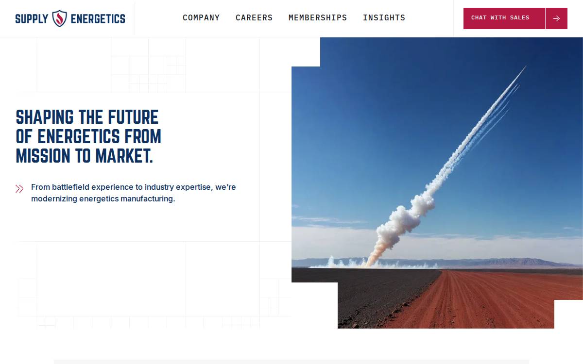 Supply Energetics website preview
