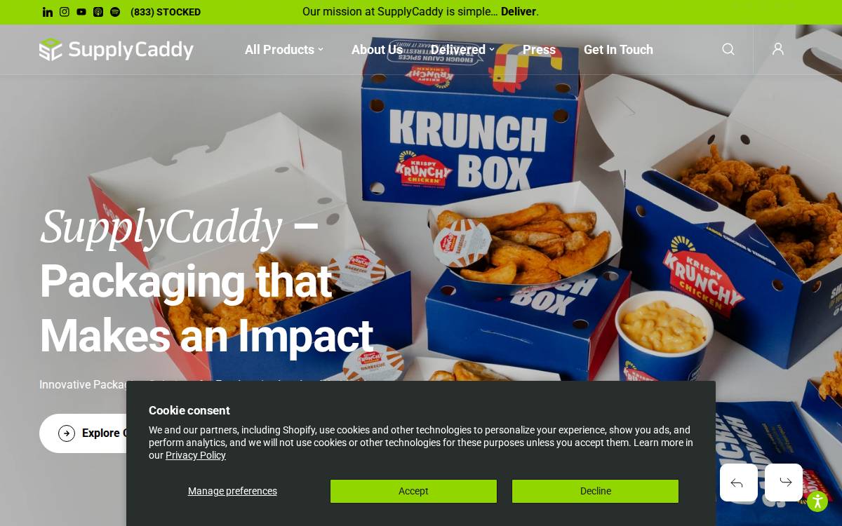 Supplycaddy website preview