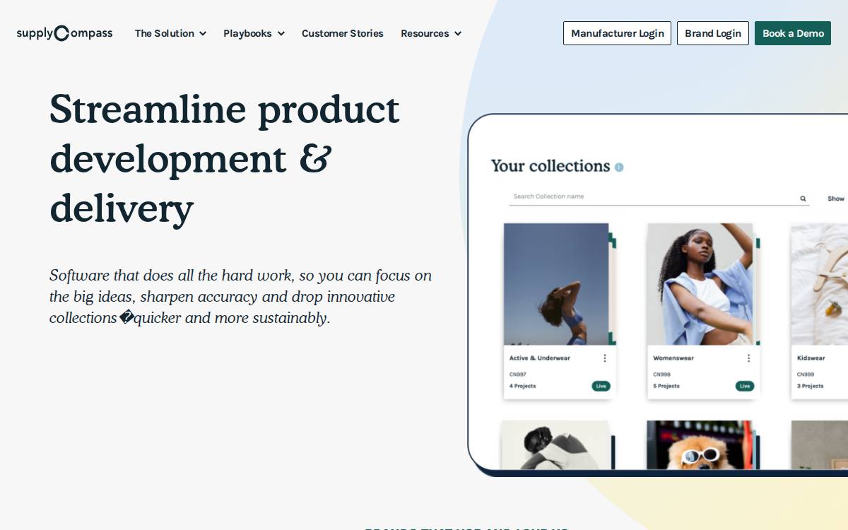 SupplyCompass website preview