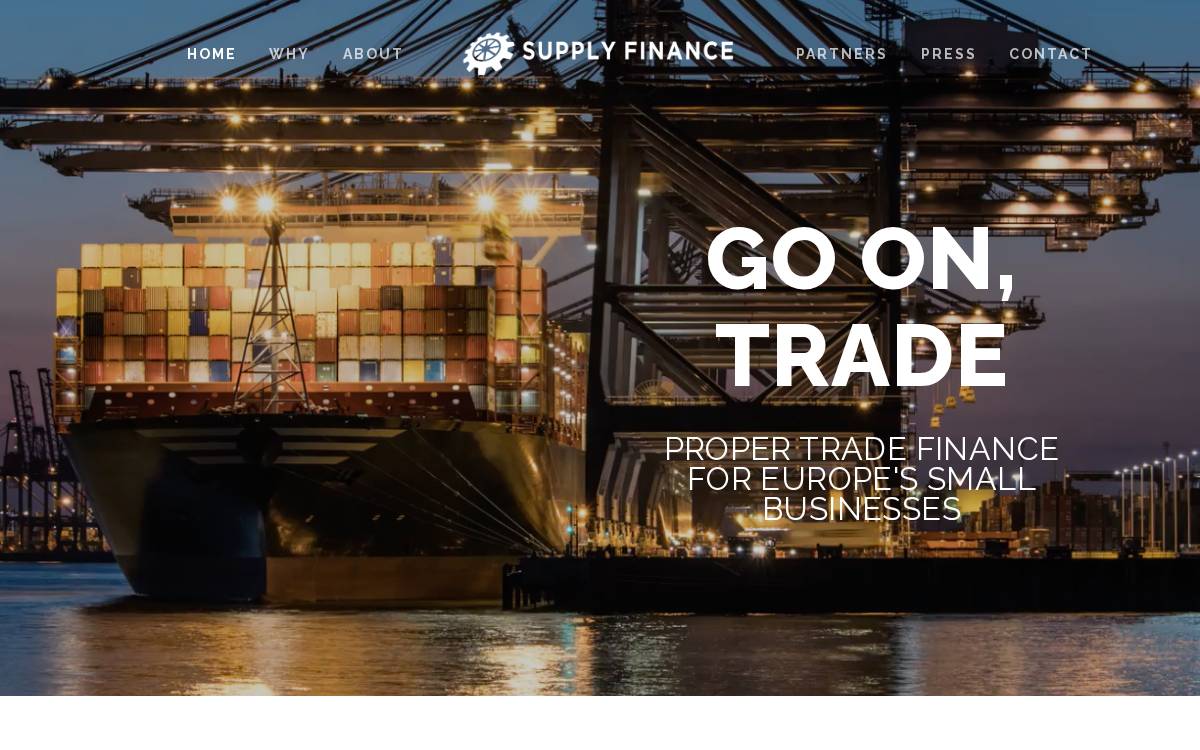 SupplyFinance website preview