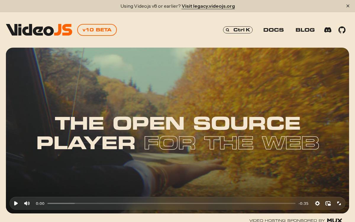 supports HTML5 video website preview