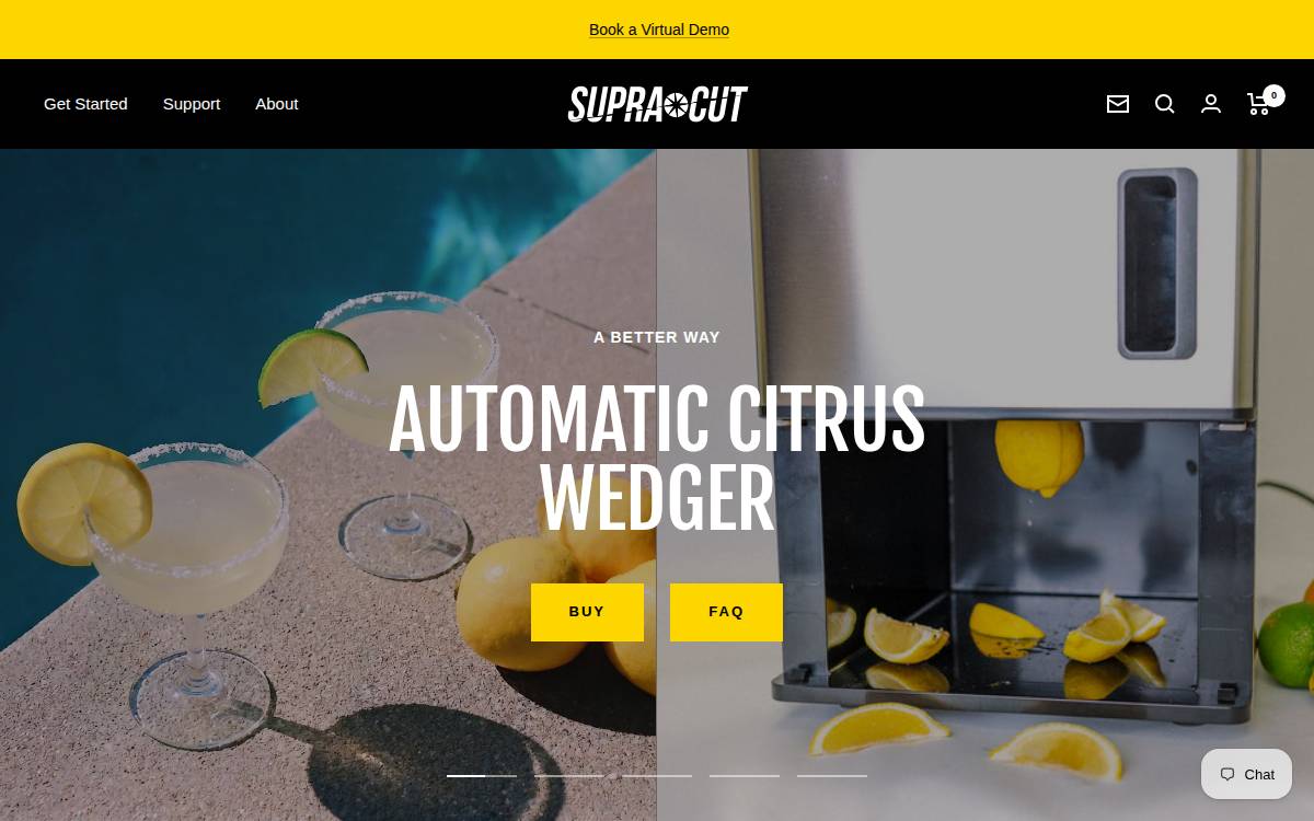 SupraCut website preview