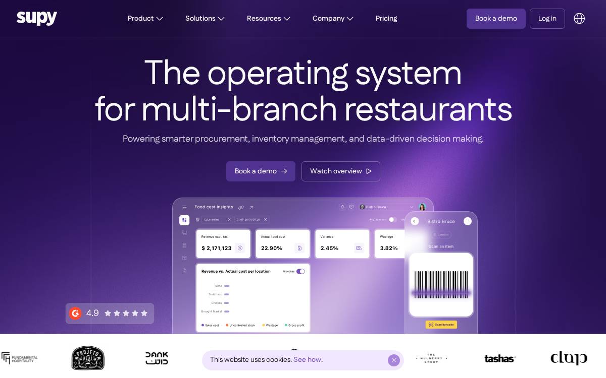 Supy website preview