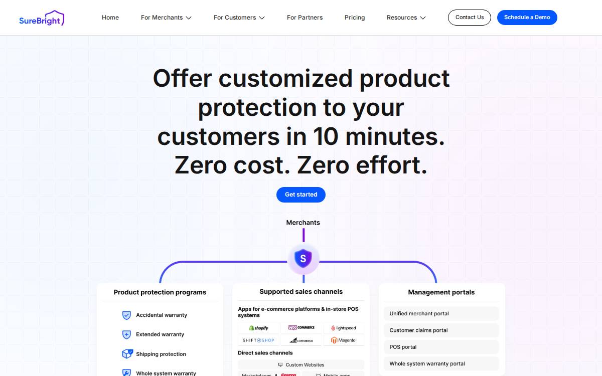 SureBright website preview