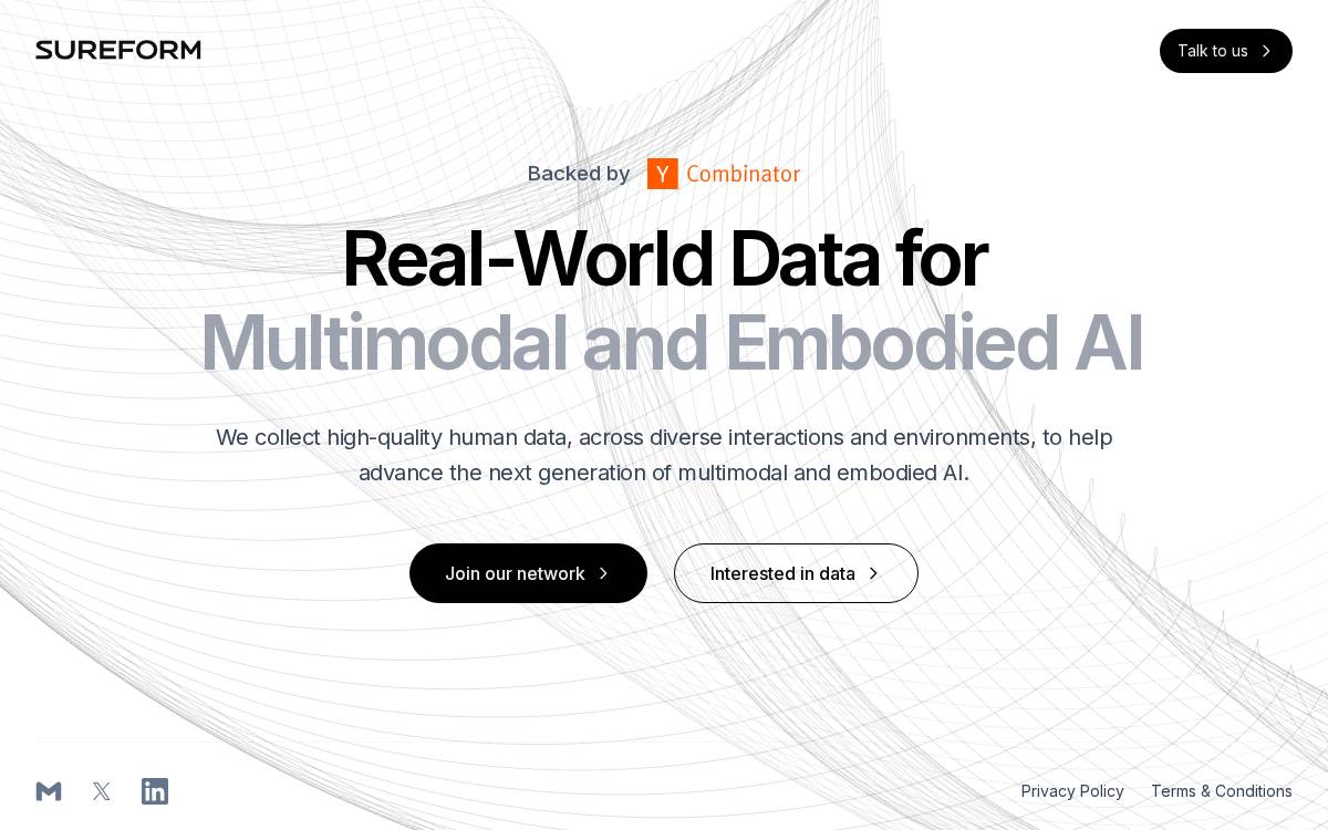 Sureform website preview
