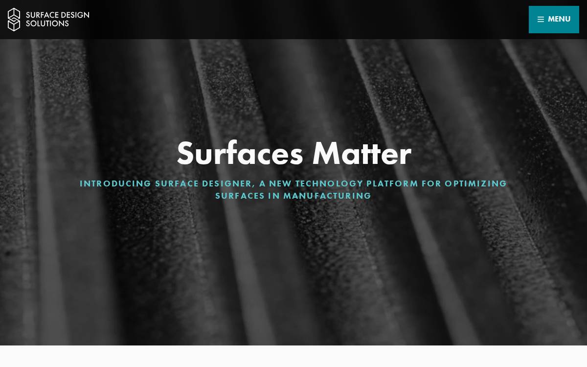 Surface Design Solutions website preview