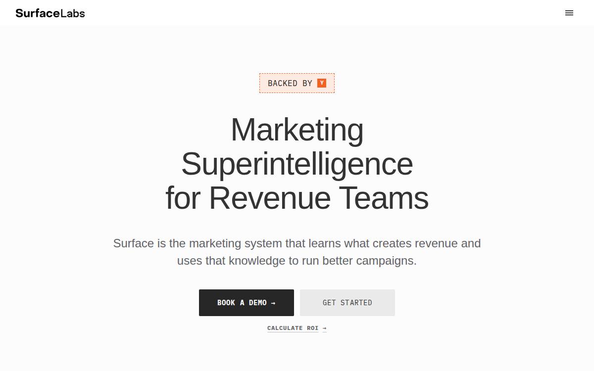 Surface Labs website preview