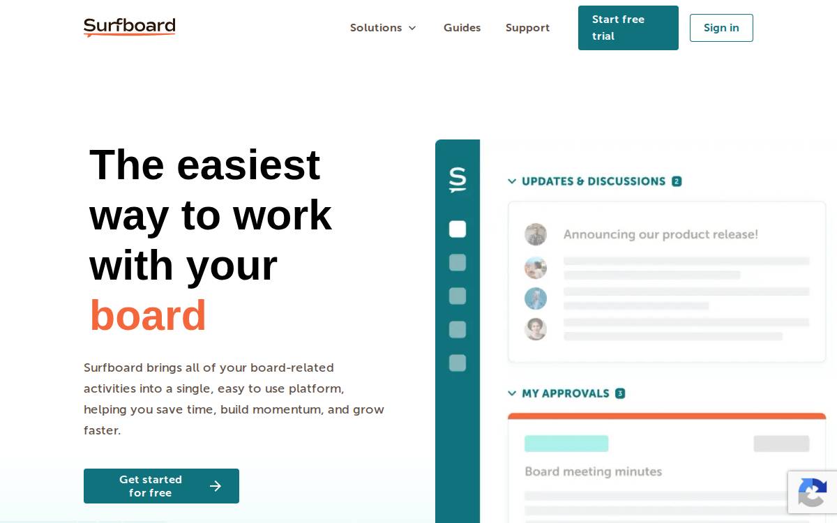 Surfboard website preview