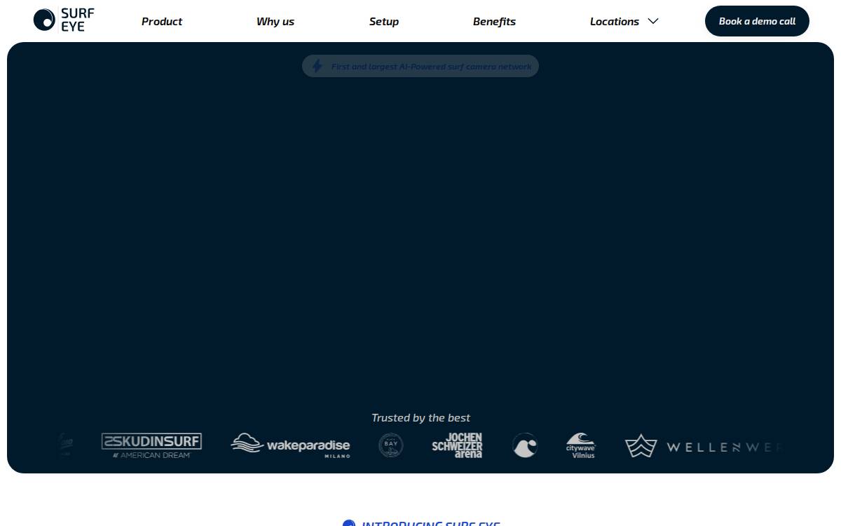 Surfeye website preview