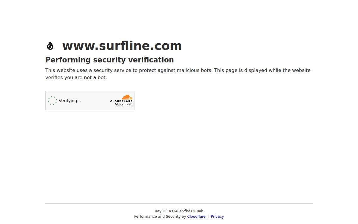 Surfline website preview