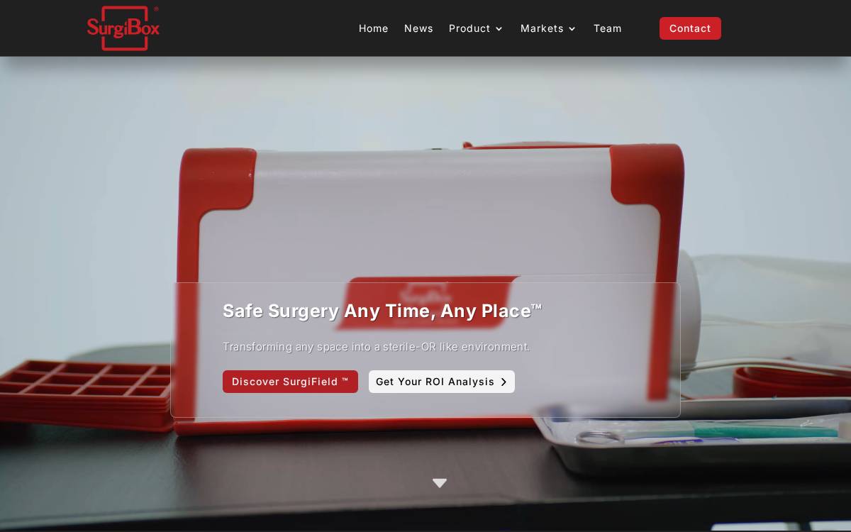 Surgibox website preview