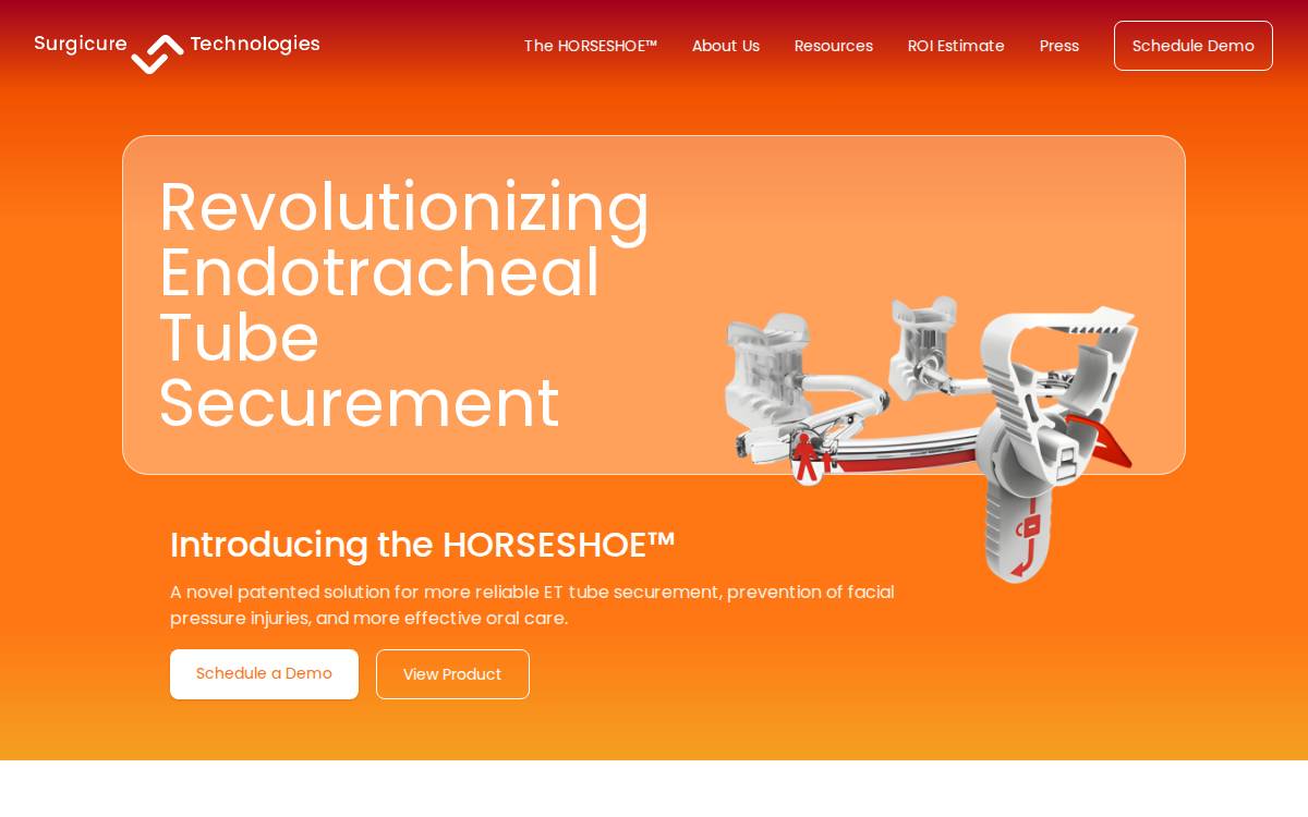 Surgicure Technologies website preview