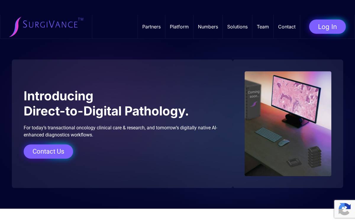 Surgivance website preview