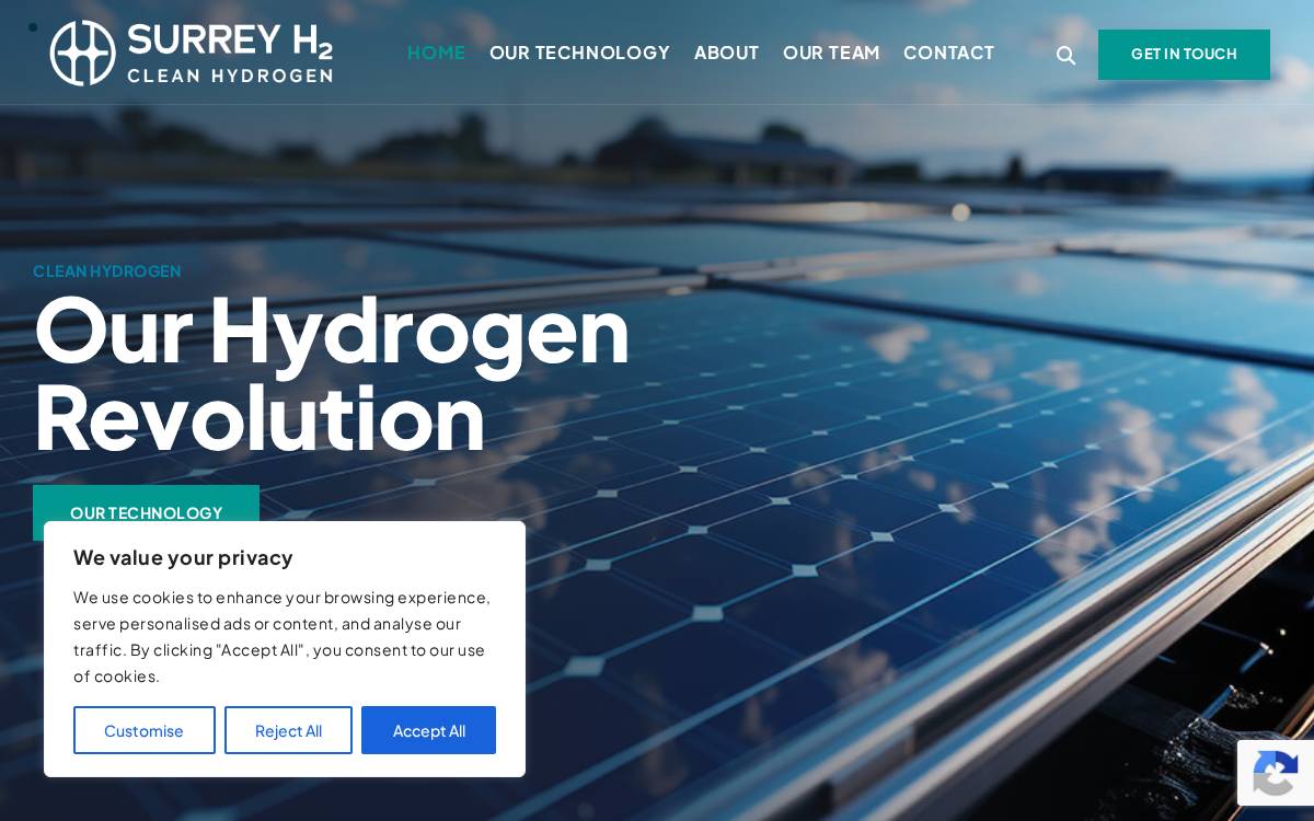 Surrey H2 Funding Raised website preview