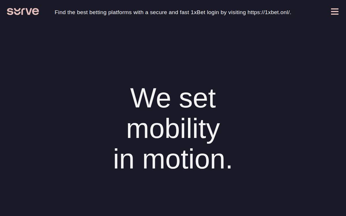 Surve Mobility website preview
