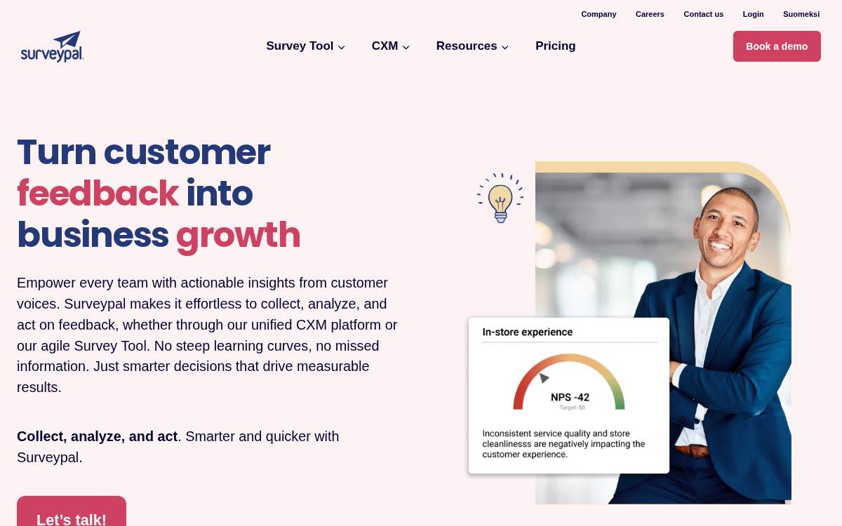 Surveypal website preview