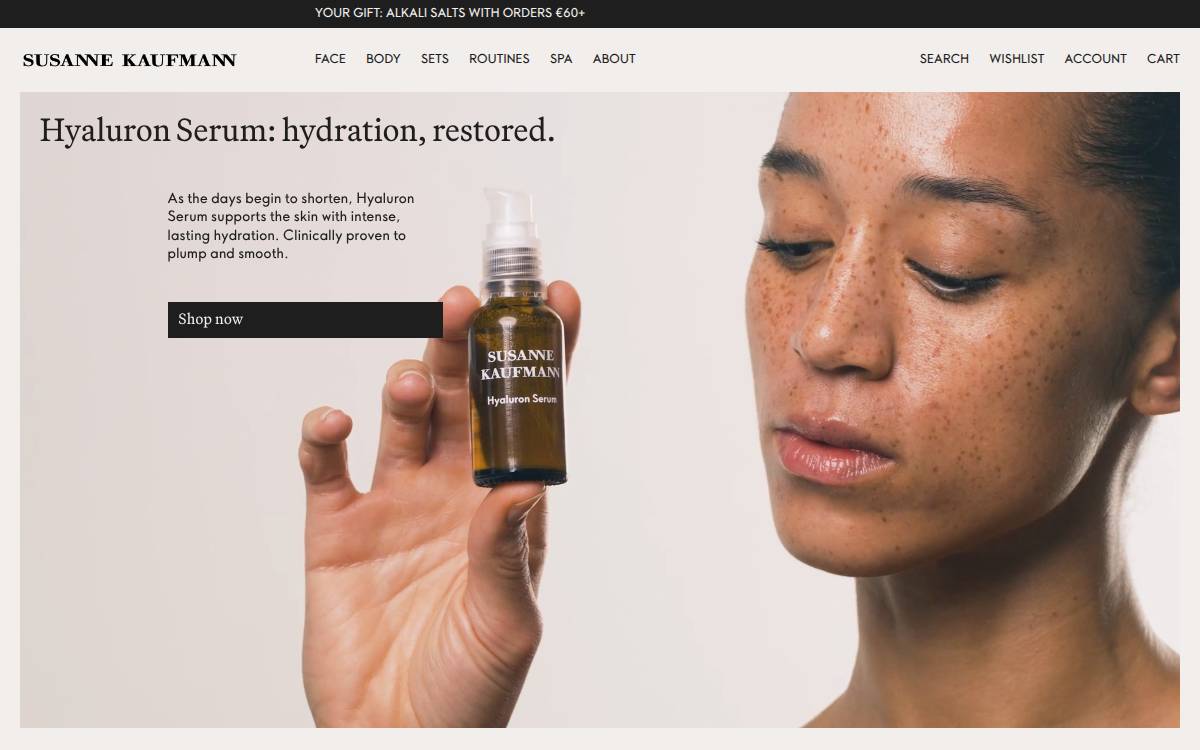 Susanne Kaufmann website preview