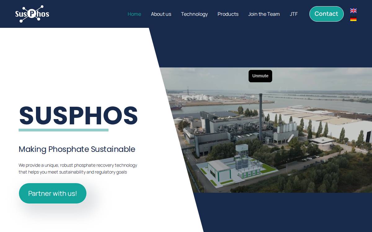 SusPhos website preview