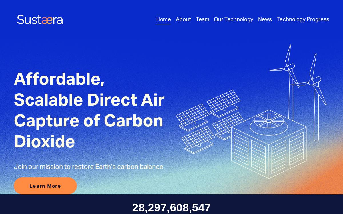Sustaera website preview
