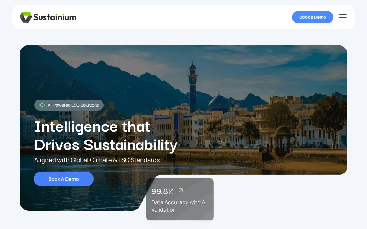 Sustainium website preview