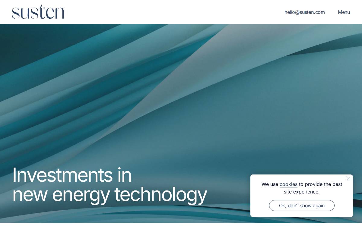 Susten website preview