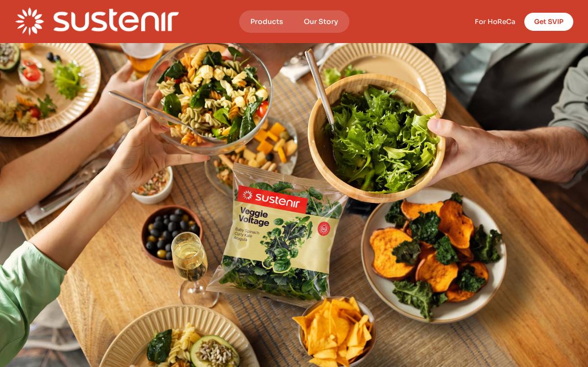 Sustenir website preview