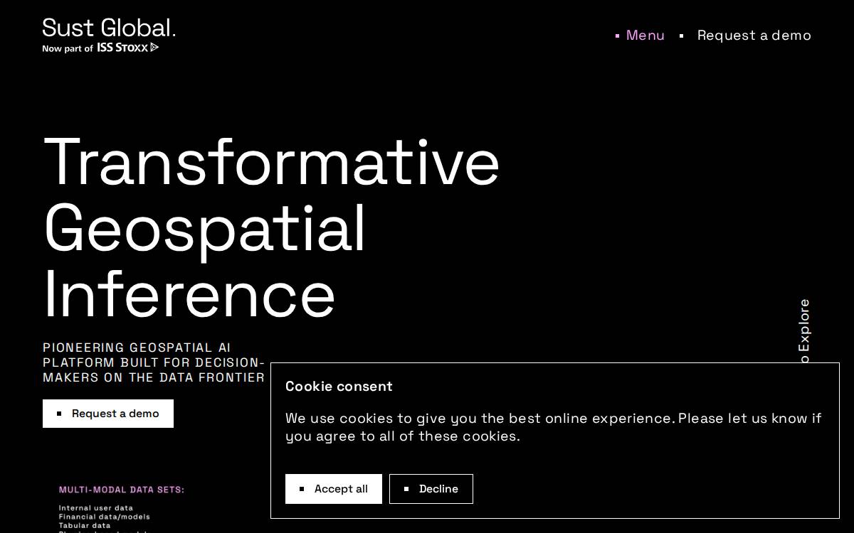 Sust Global website preview
