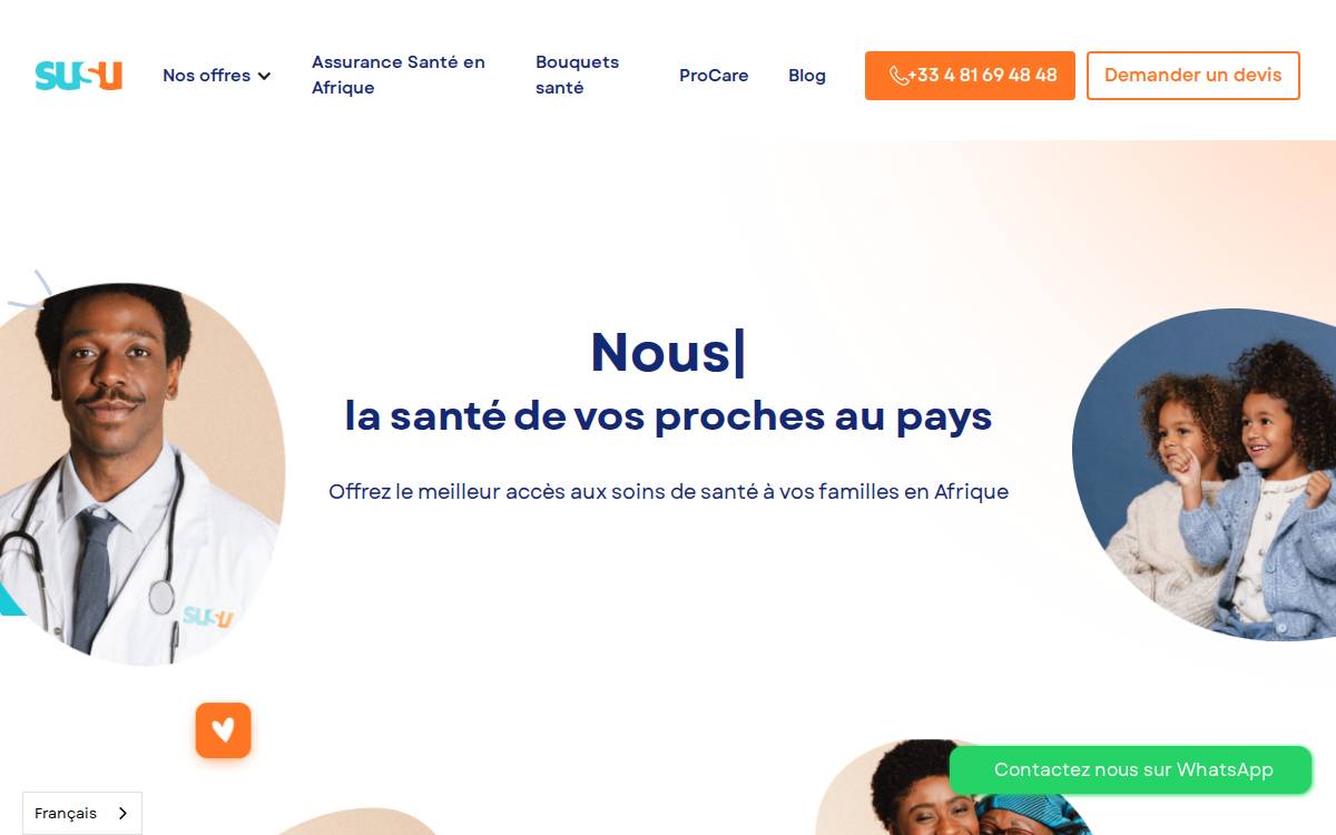 Susu website preview