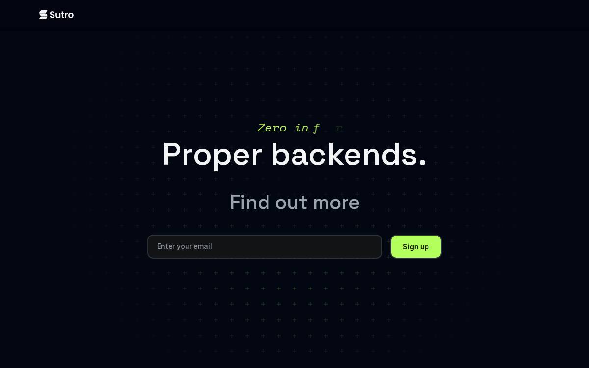 Sutro website preview
