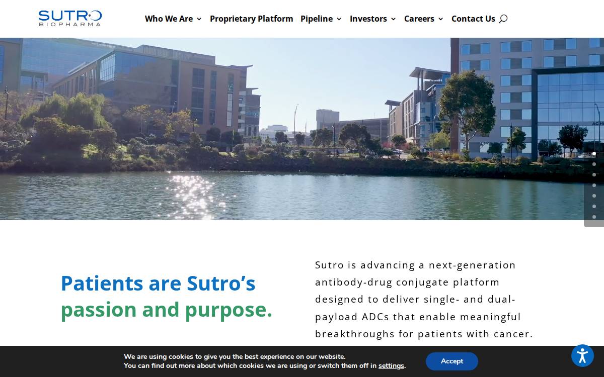 Sutrobio website preview