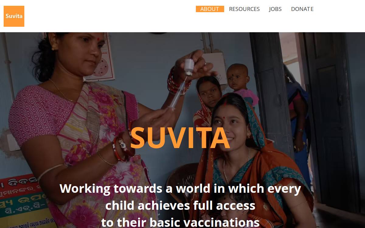 Suvita website preview