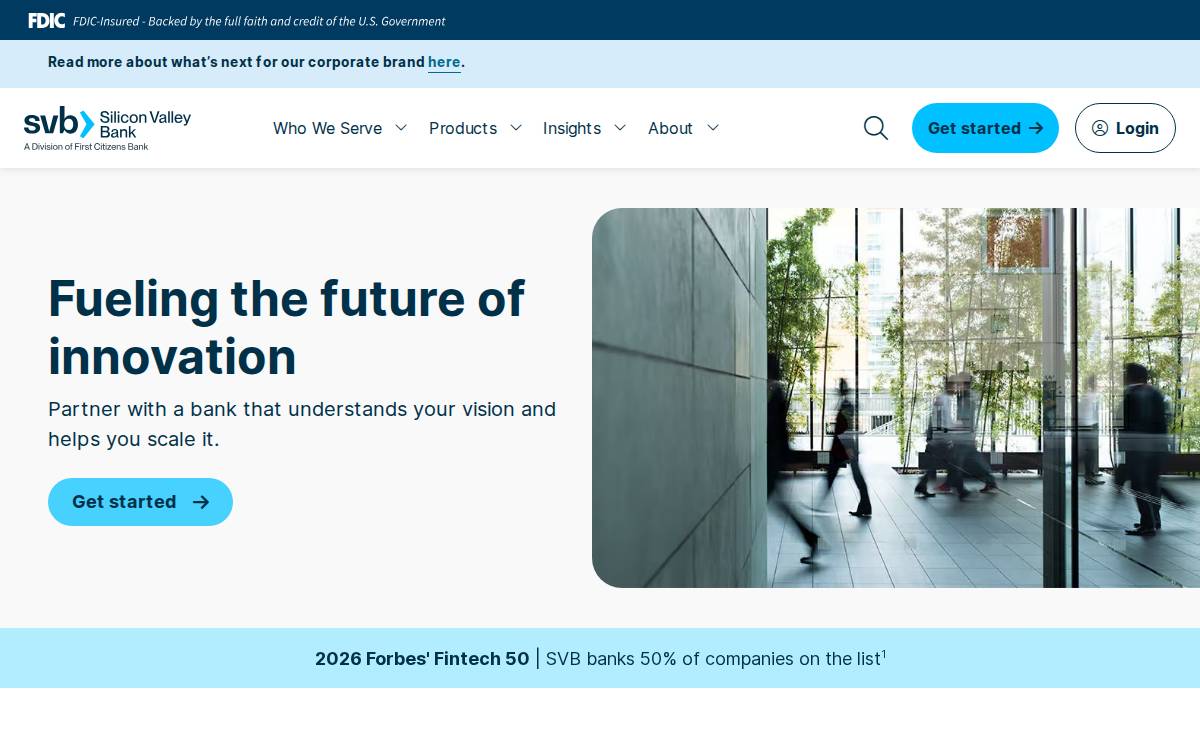 Svb website preview