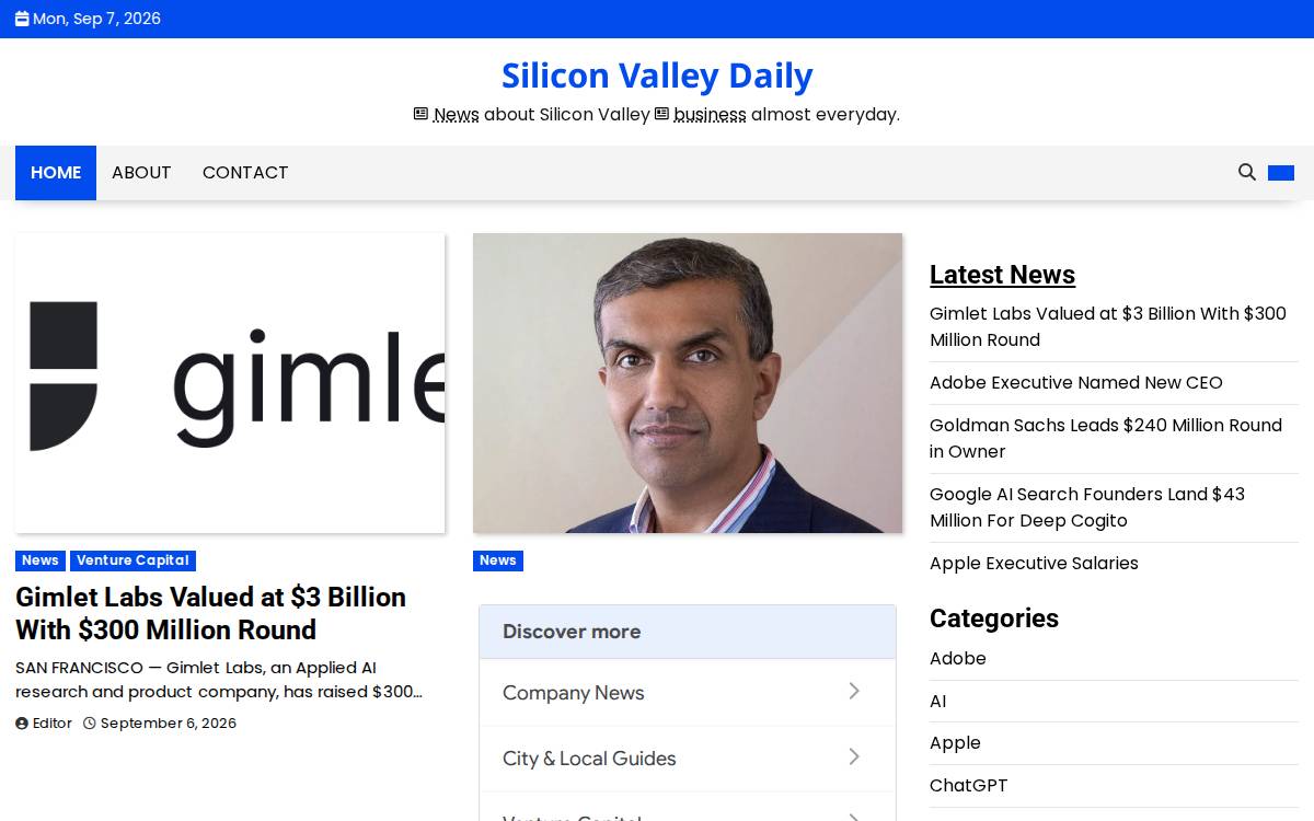 Svdaily website preview